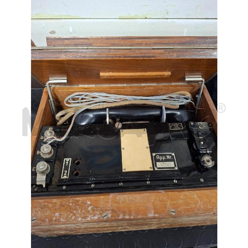 TELEFONO MILITARE MOD.1932 CASSA LEGNO | Mercatino dell'Usato Moncalieri - fr. moriondo 2