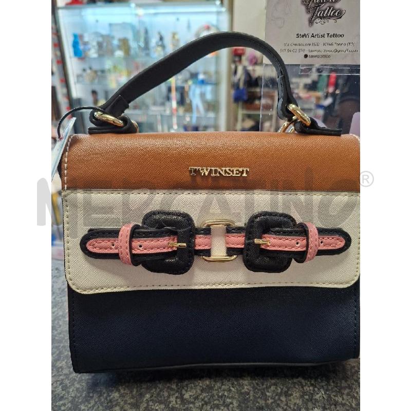 TRACOLLA DONNA BLU ROSSA FIBBIE TWIN SET | Mercatino dell'Usato Moncalieri - fr. moriondo 1