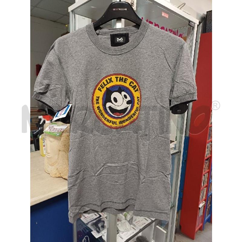T SHIRT UOMO GRIGIA GATTO DOLCE GABBANA | Mercatino dell'Usato Moncalieri - fr. moriondo 1