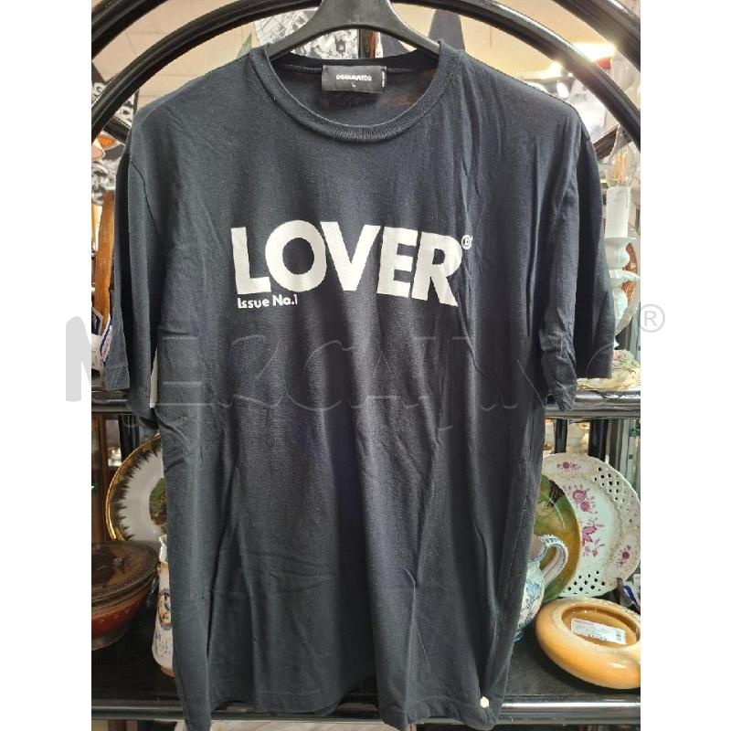 T SHIRT UOMO NERA LOVER DSQUARED | Mercatino dell'Usato Moncalieri - fr. moriondo 1