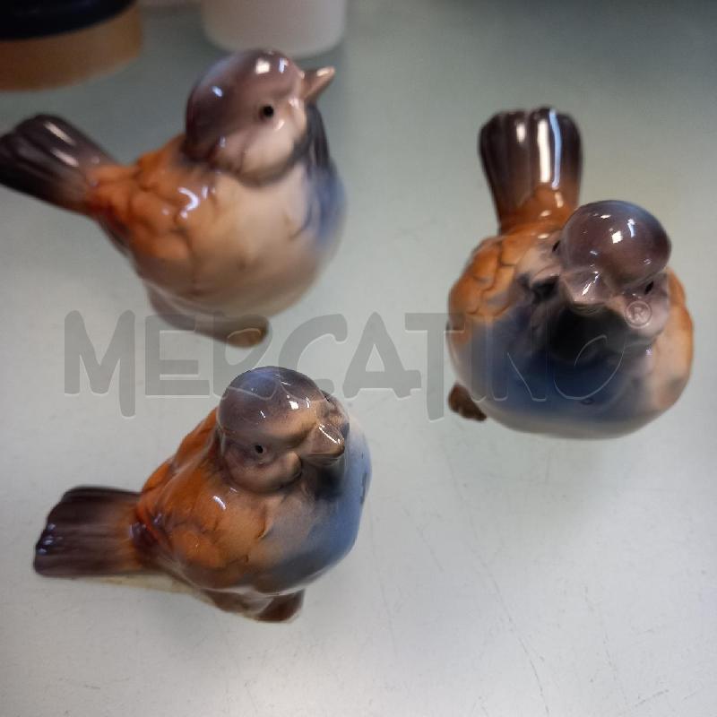 Uccellini in ceramica pz. 3