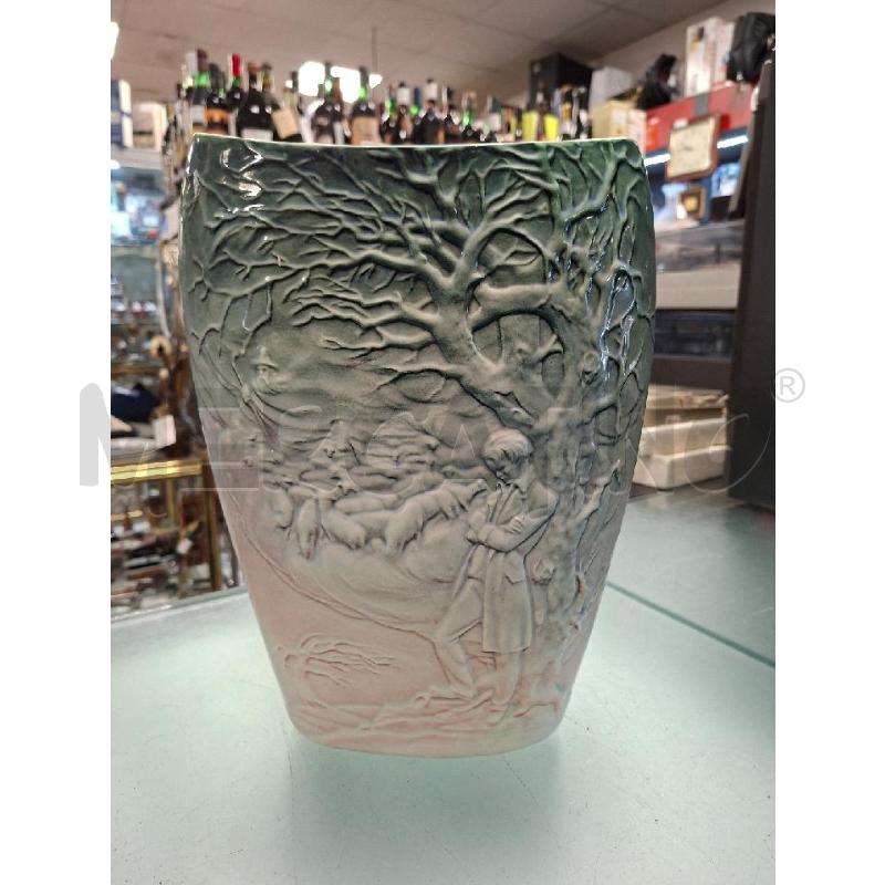 VASO CERAMICA WALTER TORINO PASTORALE ANNI 30 | Mercatino dell'Usato Moncalieri - fr. moriondo 1
