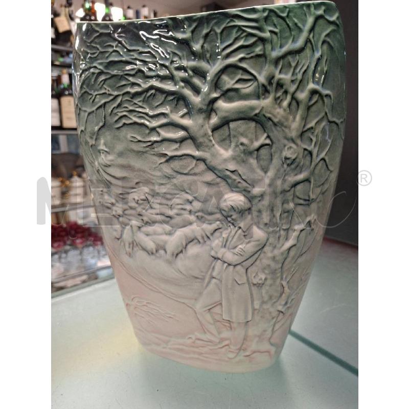 VASO CERAMICA WALTER TORINO PASTORALE ANNI 30 | Mercatino dell'Usato Moncalieri - fr. moriondo 4