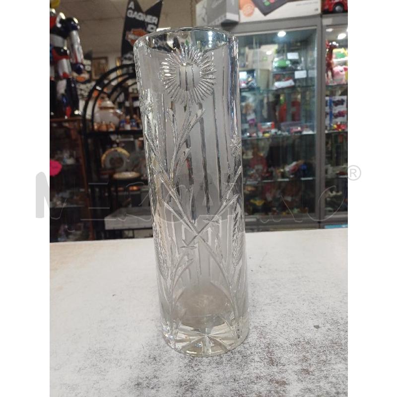 VASO CILINDRO FIORI MOLATO | Mercatino dell'Usato Moncalieri - fr. moriondo 1