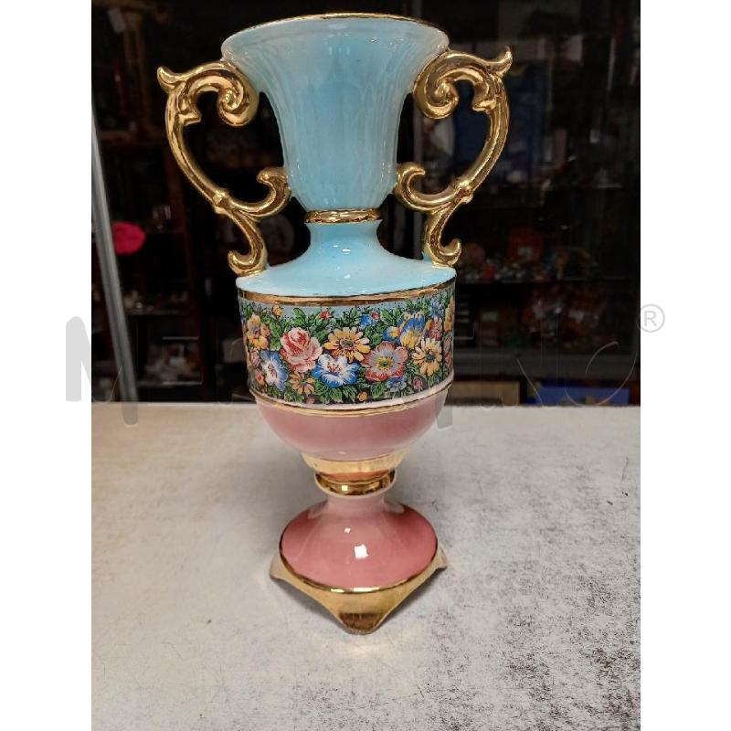 VASO FIORI ROSA CELESTE | Mercatino dell'Usato Moncalieri - fr. moriondo 1