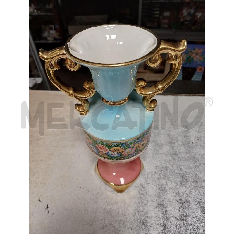 VASO FIORI ROSA CELESTE | Mercatino dell'Usato Moncalieri - fr. moriondo 2