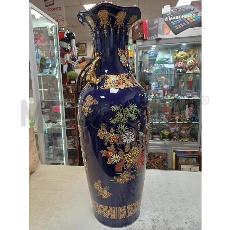 VASO GRANDE BLU DECORO ORIENTALE | Mercatino dell'Usato Moncalieri - fr. moriondo 3