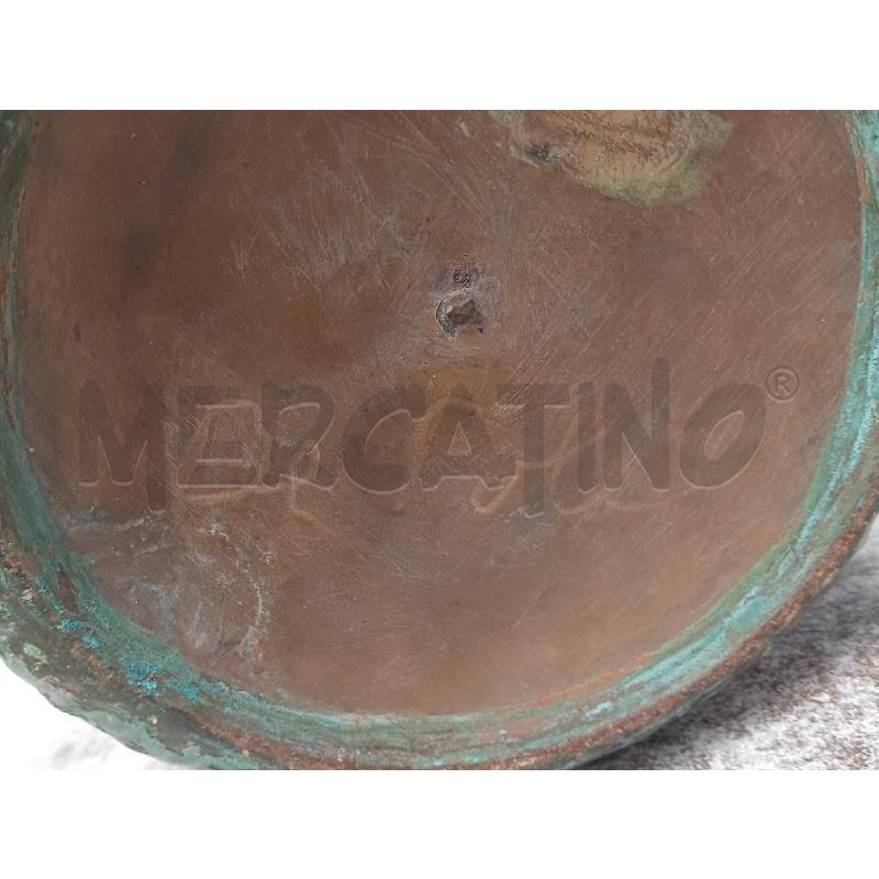 VASO RAME SMALTATO INTERNO BLU DE POLI  | Mercatino dell'Usato Moncalieri - fr. moriondo 5