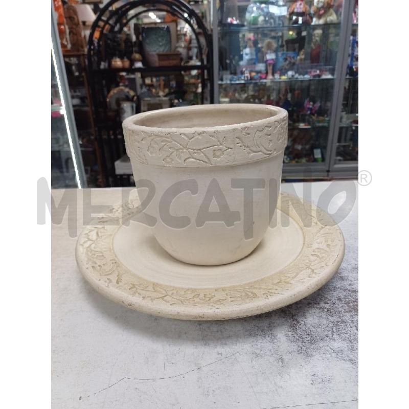 VASO + SOTTOVASO PANNA | Mercatino dell'Usato Moncalieri - fr. moriondo 1