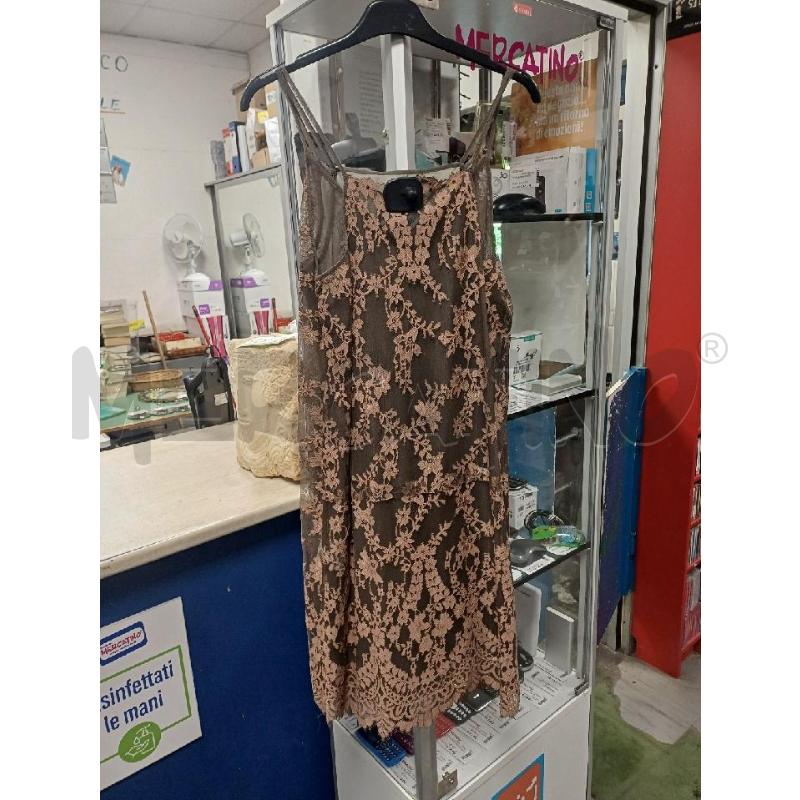 VESTITO DONNA PIZZO BEIGE VERDE MUSCHIO TWIN SET | Mercatino dell'Usato Moncalieri - fr. moriondo 2