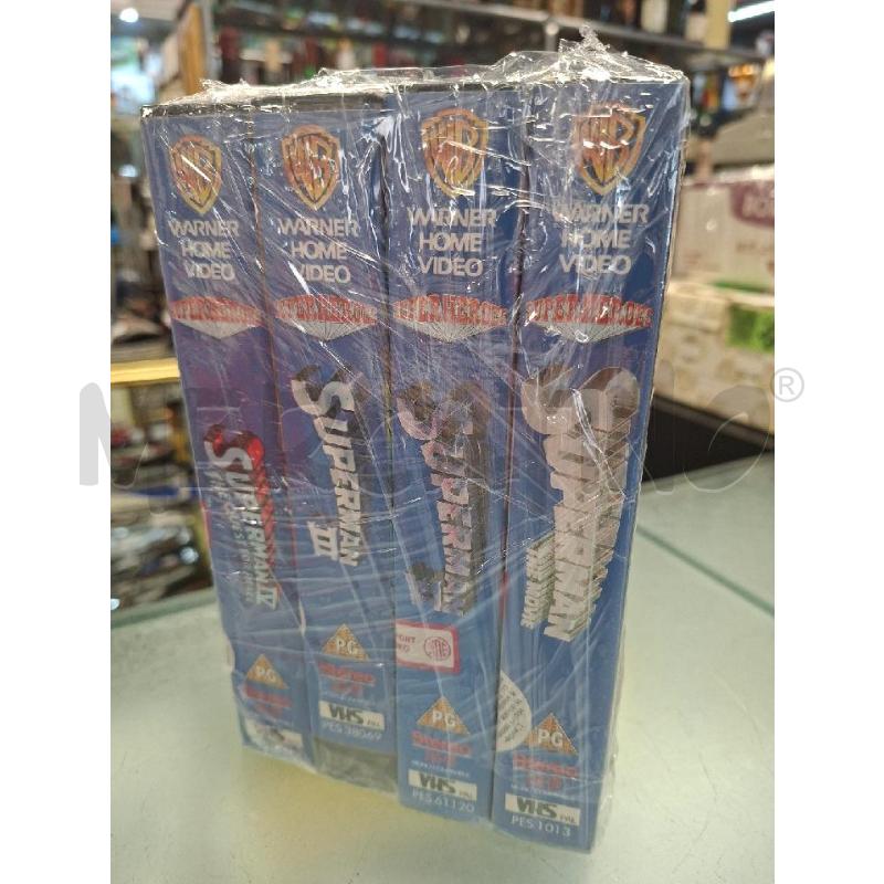 VHS SUPERMAN 1 2 3 4 DA COLLEZIONE | Mercatino dell'Usato Moncalieri - fr. moriondo 2
