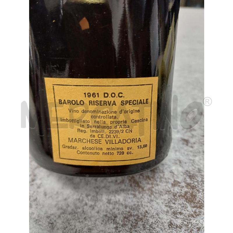 VINO VILLADORIA 1961 BAROLO | Mercatino dell'Usato Moncalieri - fr. moriondo 3