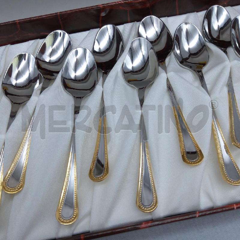 12 CUCCHIAINI PZ. ACCIAIO ORO GOTTINGHEN | Mercatino dell'Usato San maurizio canavese 2