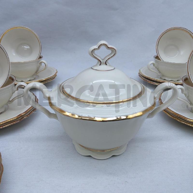 12 TAZZINE BAVARIA MARIE LUISE AVORIO BORDO ORO  | Mercatino dell'Usato San maurizio canavese 2