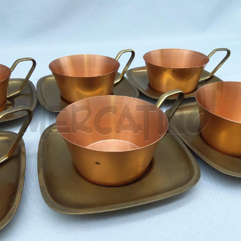 6 TAZZINE RAME PIATTINI OTTONE | Mercatino dell'Usato San maurizio canavese 2