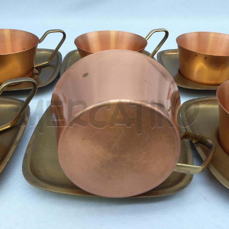 6 TAZZINE RAME PIATTINI OTTONE | Mercatino dell'Usato San maurizio canavese 3