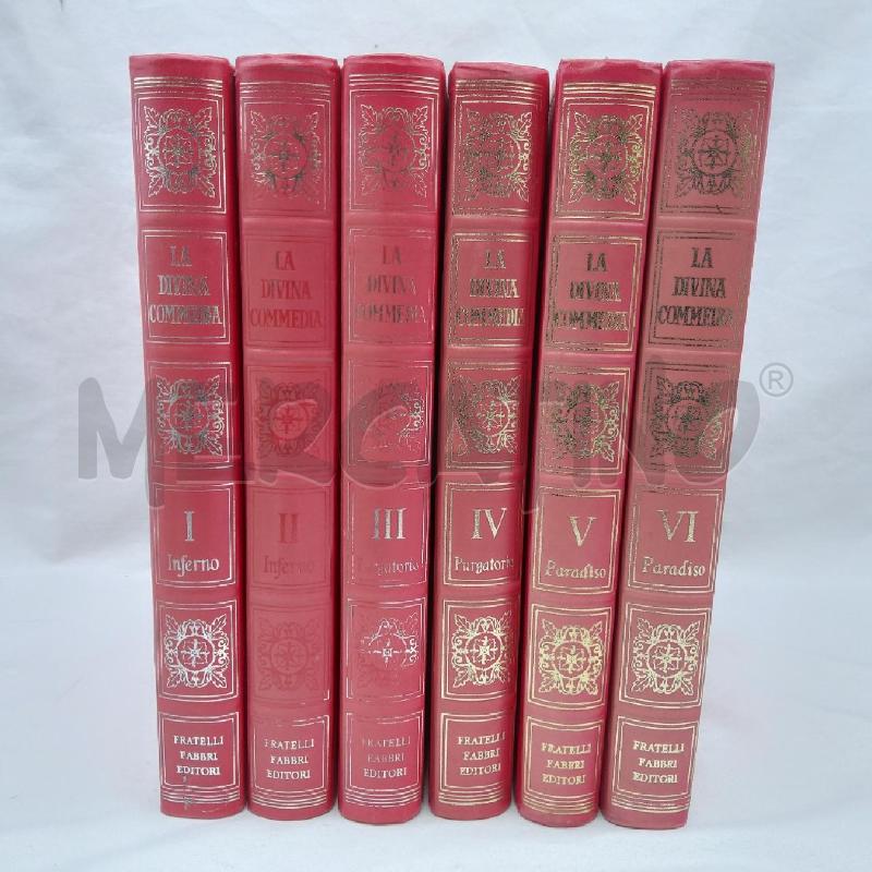 6 VOLUMI DIVINA COMMEDIA FRATELLI FABBRI EDITORI EDIZIONE 1963 | Mercatino dell'Usato San maurizio canavese 1