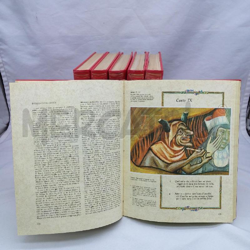 6 VOLUMI DIVINA COMMEDIA FRATELLI FABBRI EDITORI EDIZIONE 1963 | Mercatino dell'Usato San maurizio canavese 3