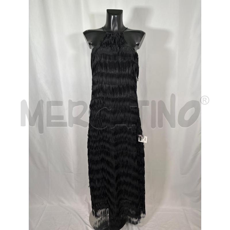 ABITO DONNA PATRIZIA PEPE NERO FRANGE | Mercatino dell'Usato San maurizio canavese 1