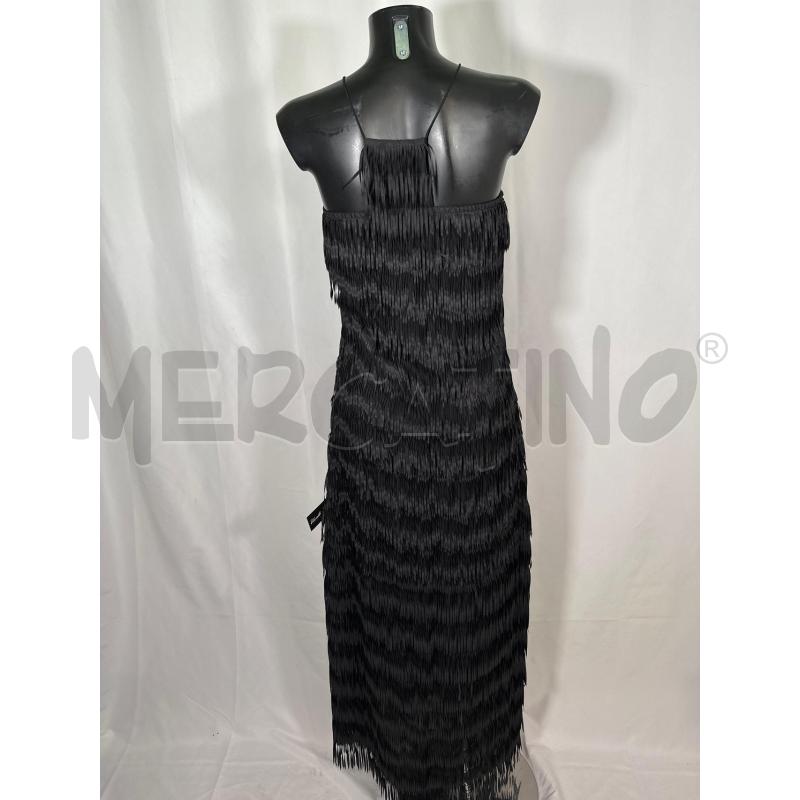 ABITO DONNA PATRIZIA PEPE NERO FRANGE | Mercatino dell'Usato San maurizio canavese 3