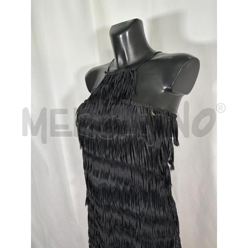 ABITO DONNA PATRIZIA PEPE NERO FRANGE | Mercatino dell'Usato San maurizio canavese 4
