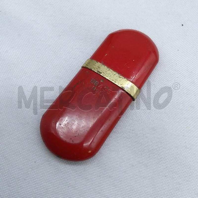 ACCENDINO DA COLLEZIONE BRASS N 5 OTTONE/ROSSO | Mercatino dell'Usato San maurizio canavese 1