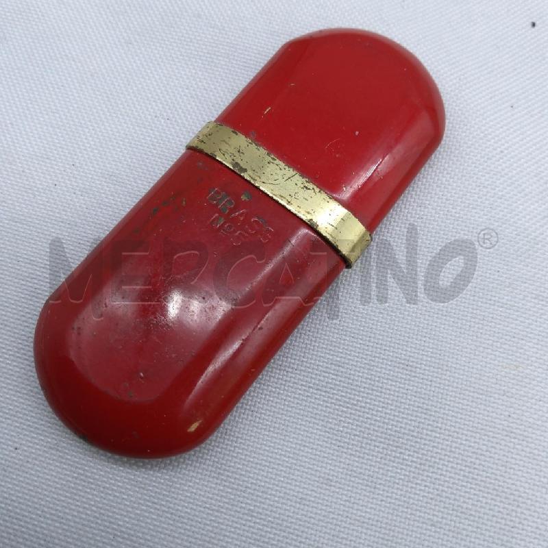 ACCENDINO DA COLLEZIONE BRASS N 5 OTTONE/ROSSO | Mercatino dell'Usato San maurizio canavese 2