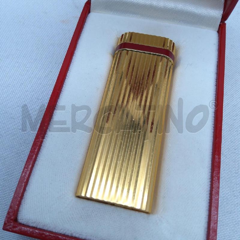 ACCENDINO DA COLLEZIONE CARTIER RIGATO ORO | Mercatino dell'Usato San maurizio canavese 2