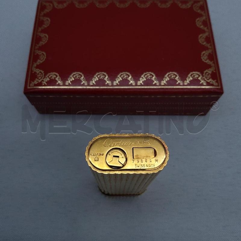 ACCENDINO DA COLLEZIONE CARTIER RIGATO ORO | Mercatino dell'Usato San maurizio canavese 3