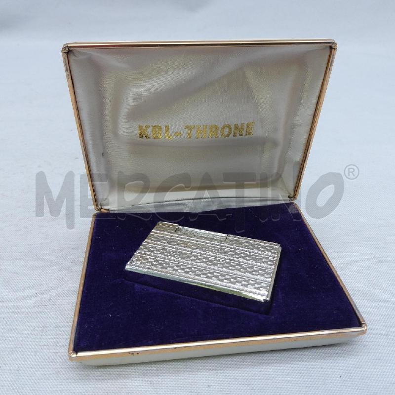 ACCENDINO DA COLLEZIONE KBL THRONE + CUSTODIA | Mercatino dell'Usato San maurizio canavese 1
