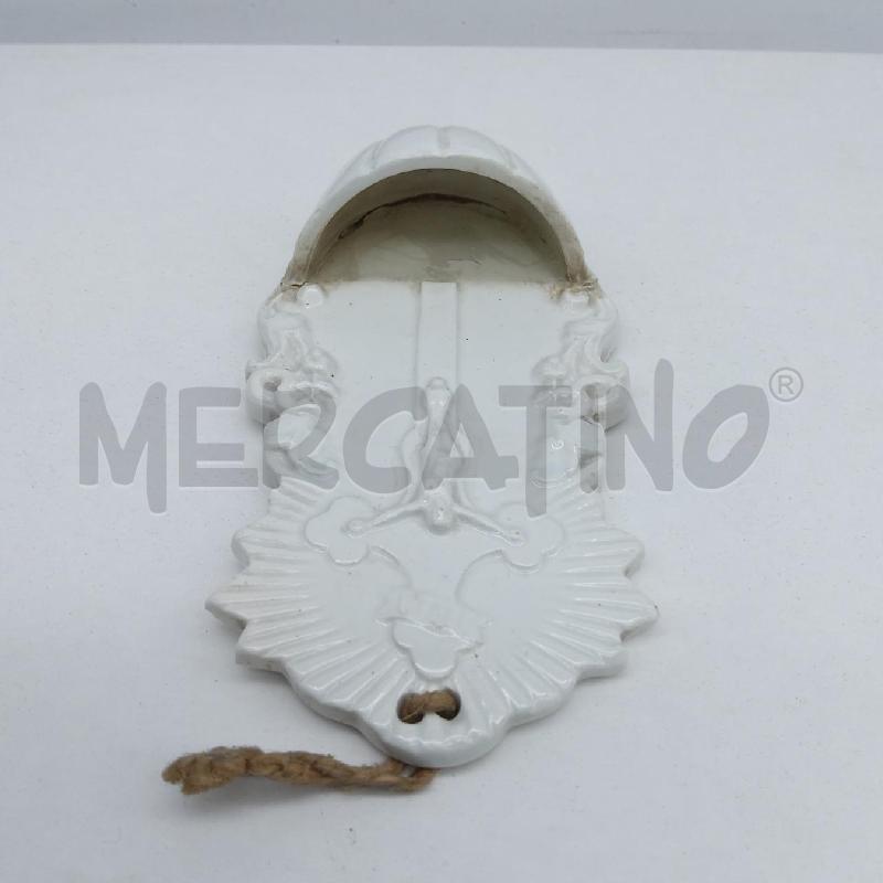 ACQUASANTIERA CERAMICA BNC CRISTO IN CROCE | Mercatino dell'Usato San maurizio canavese 2