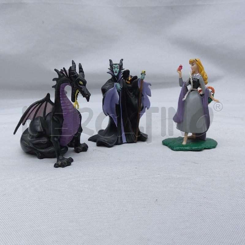 ACTION FIGURE MALEFICA+DRAGO DISNEY+PRINCIPESSA AURORA  | Mercatino dell'Usato San maurizio canavese 1