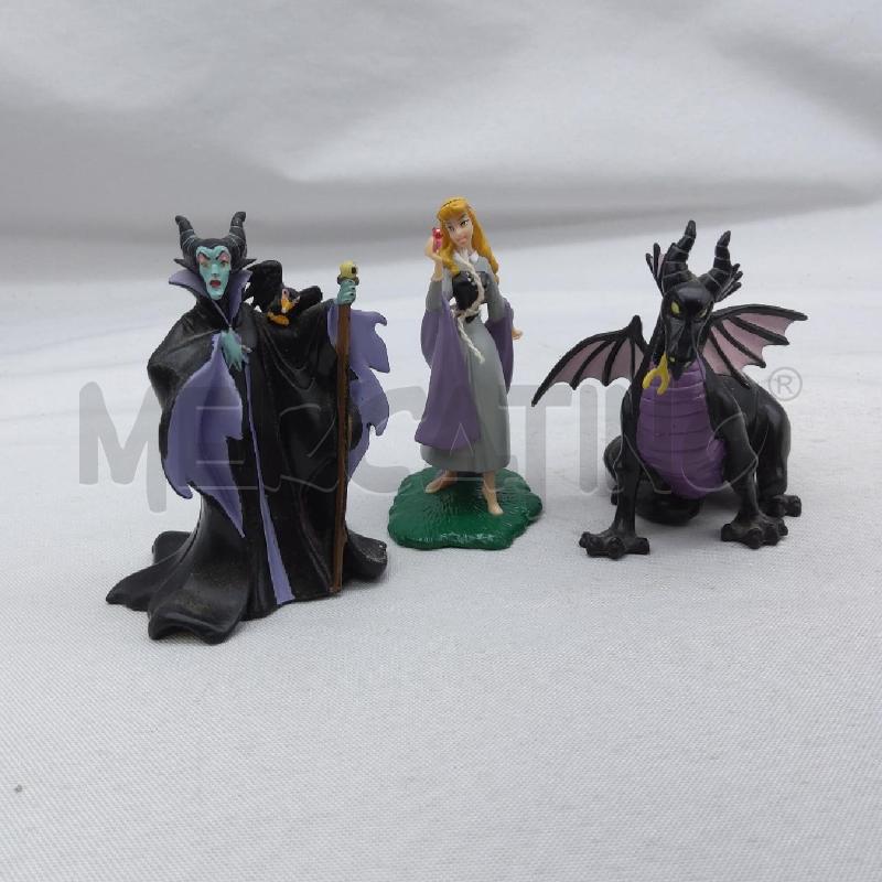 ACTION FIGURE MALEFICA+DRAGO DISNEY+PRINCIPESSA AURORA  | Mercatino dell'Usato San maurizio canavese 4