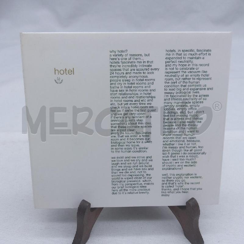 ALBUM MOBY HOTEL DOPPIO CD | Mercatino dell'Usato San maurizio canavese 2