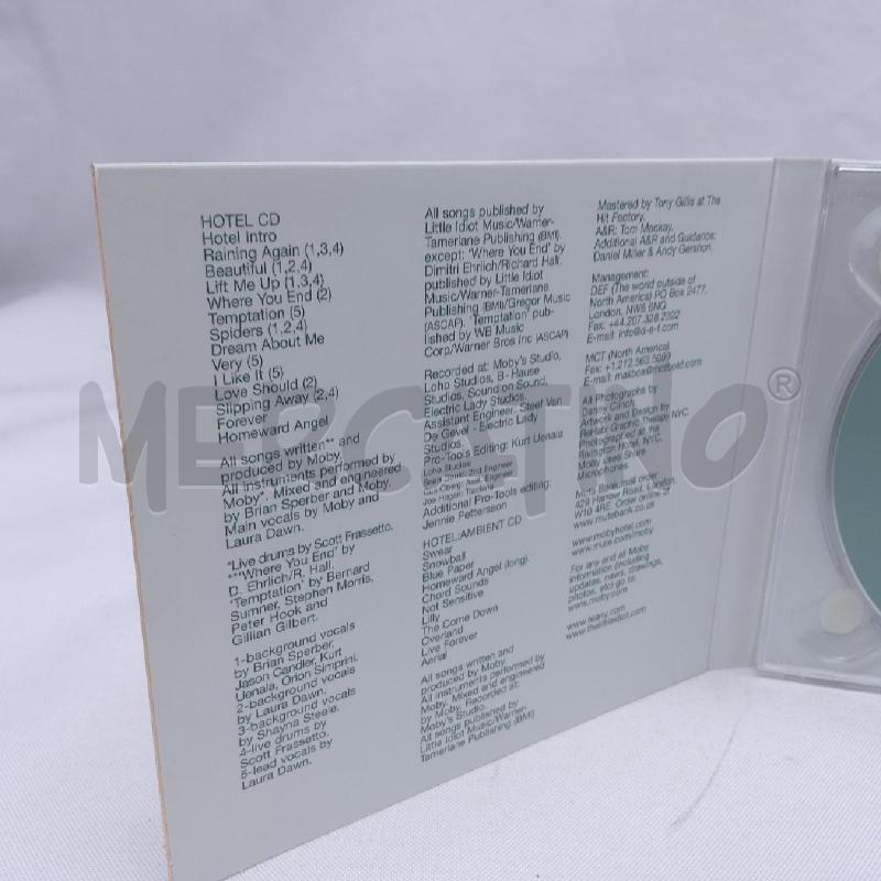 ALBUM MOBY HOTEL DOPPIO CD | Mercatino dell'Usato San maurizio canavese 4
