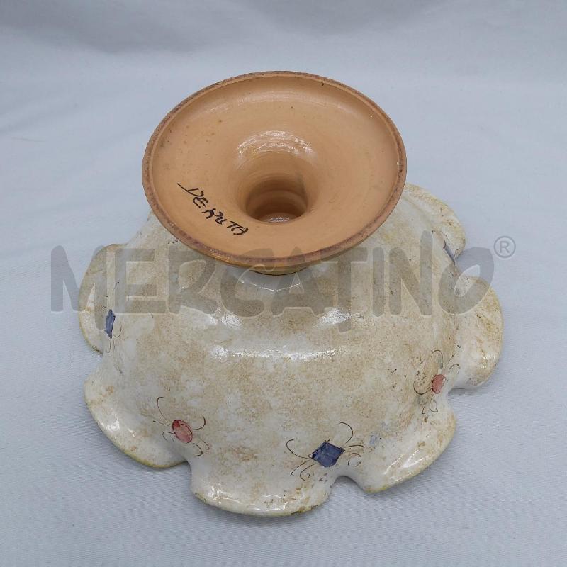 ALZATINA CERAMICA DERUTA 3 FIORI CENTRALI | Mercatino dell'Usato San maurizio canavese 3