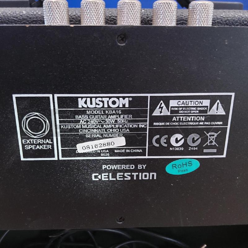 AMPLIFICATORE CASSA BASSO KUSTOM | Mercatino dell'Usato San maurizio canavese 4