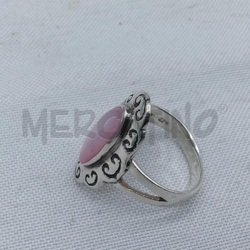 ANELLO DONNA ARGENTO OVALE ROSA | Mercatino dell'Usato San maurizio canavese 2