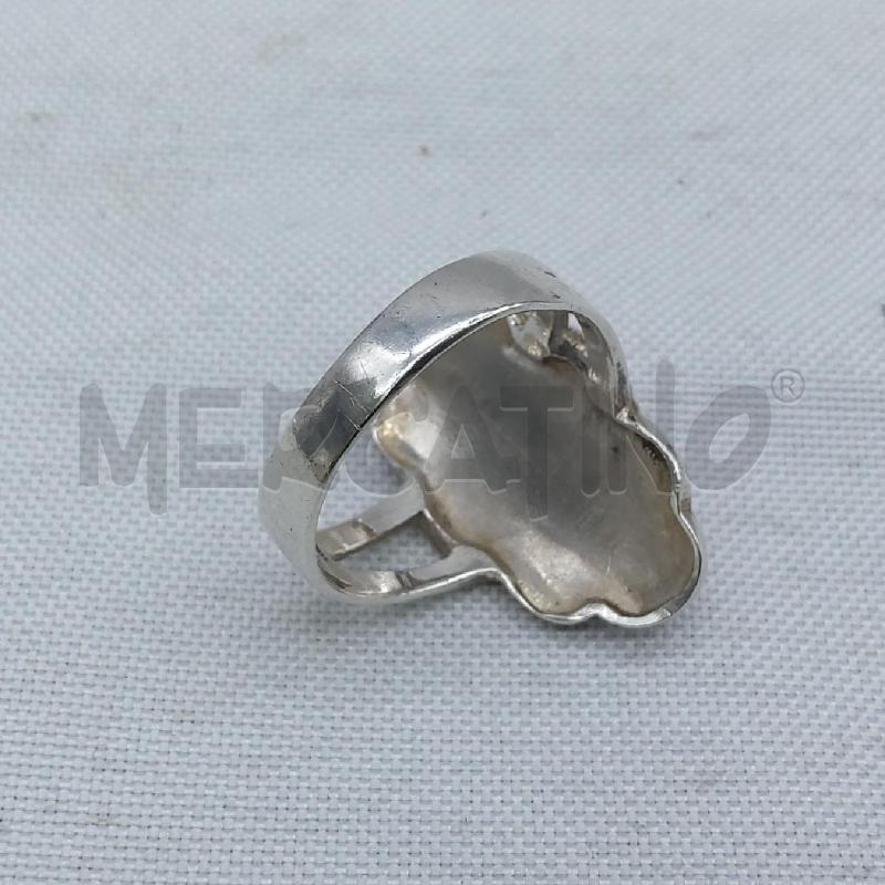 ANELLO DONNA ARGENTO OVALE ROSA | Mercatino dell'Usato San maurizio canavese 3