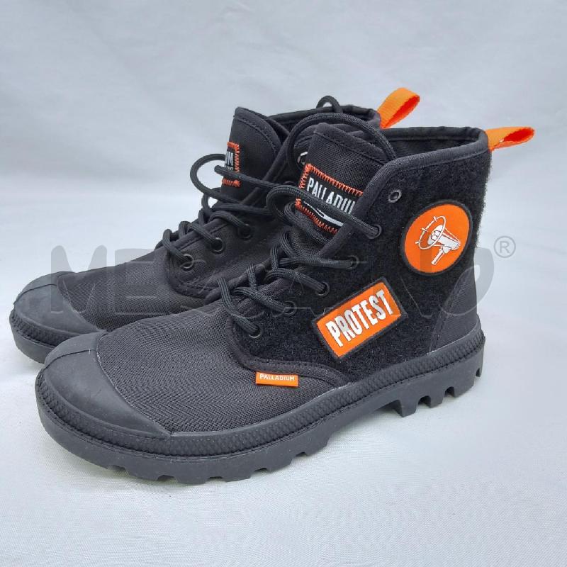 ANFIBI DONNA PALLADIUM 1F NERO TELA LIBERTE EGALITE FRATERNITE  | Mercatino dell'Usato San maurizio canavese 1