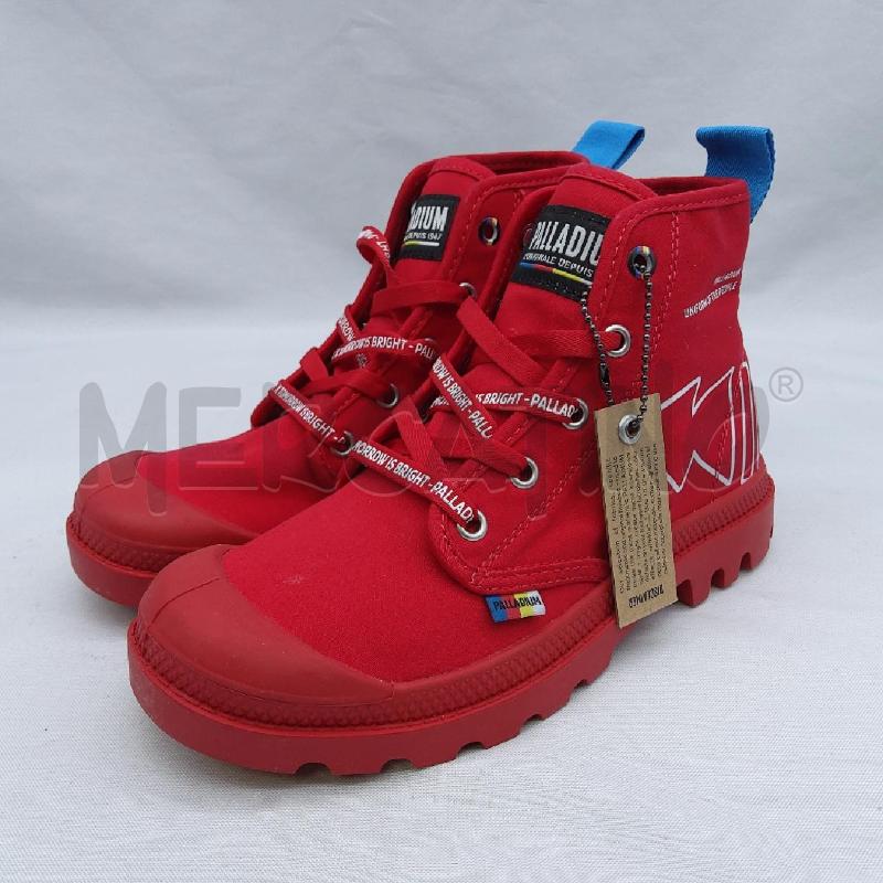 ANFIBI DONNA PALLADIUM SC2 ROSSO TELA  | Mercatino dell'Usato San maurizio canavese 1