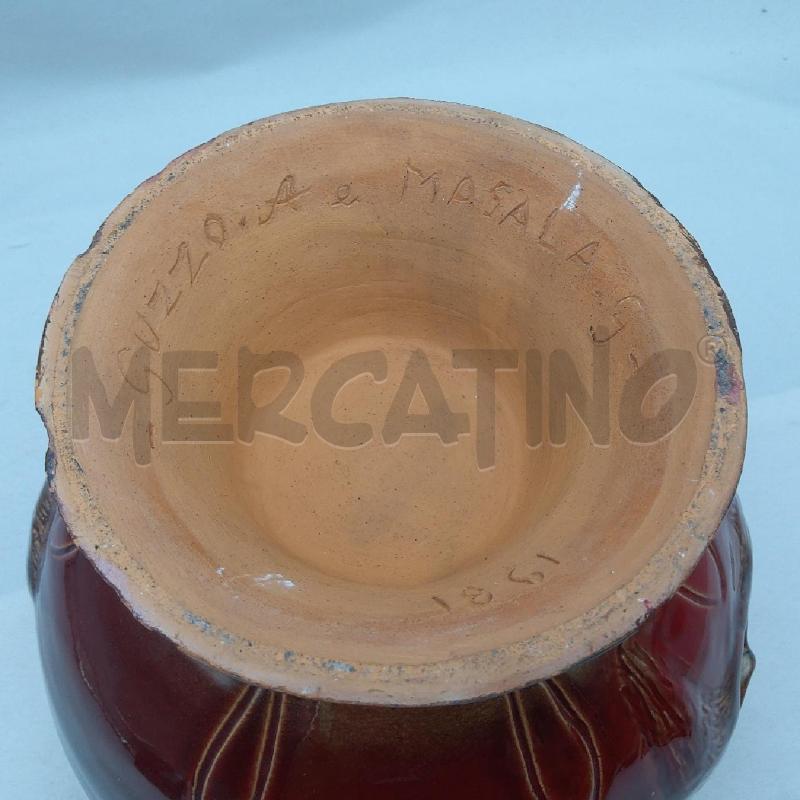 ANFORA CERAMICA GUZZO MASALA BORDEAUX 2 MANICI | Mercatino dell'Usato San maurizio canavese 5