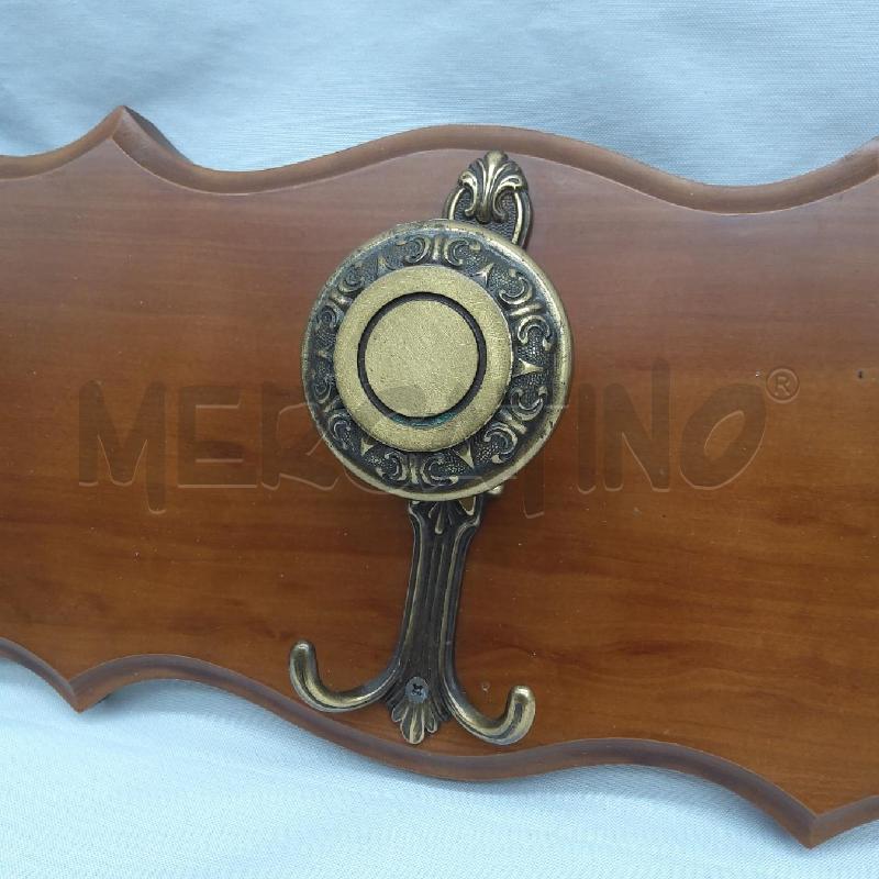 APPENDI ABITI DA MURO LEGNO 3 POSTI METALLO | Mercatino dell'Usato San maurizio canavese 2