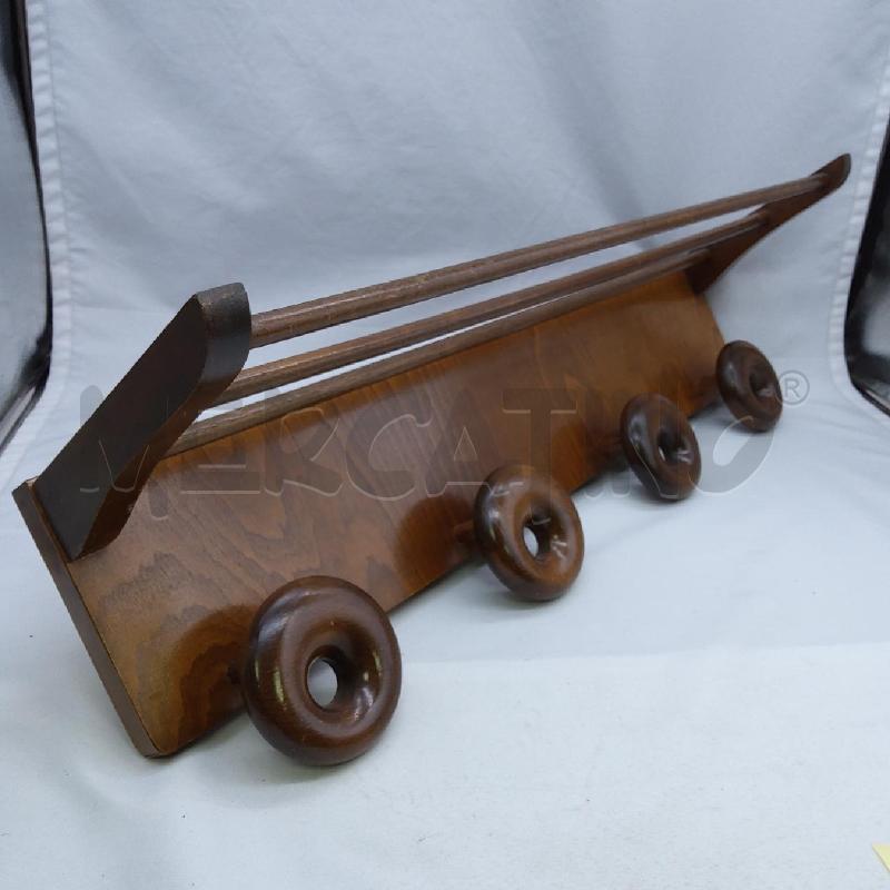 APPENDI ABITI LEGNO 4 POMELLI TONDI | Mercatino dell'Usato San maurizio canavese 3