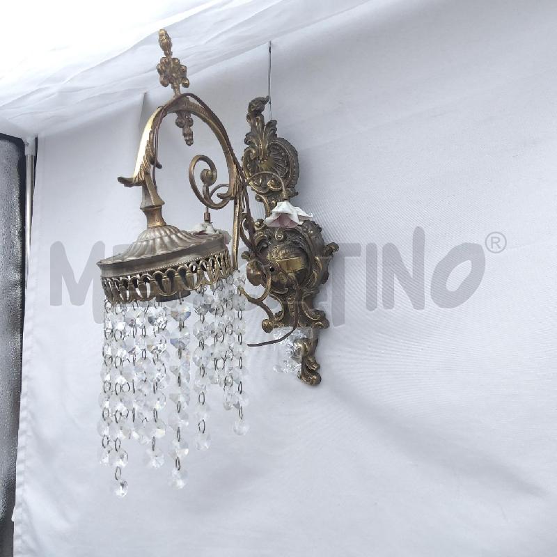 APPLIQUE COPPIA PENDAGLI E ROSELLINE CERAMICA | Mercatino dell'Usato San maurizio canavese 2