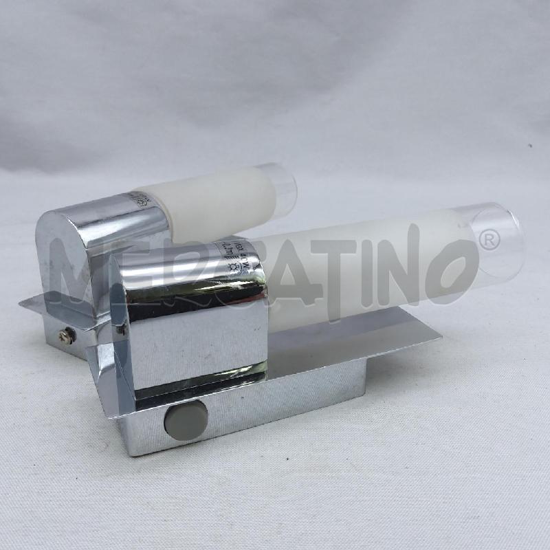 APPLIQUE COPPIA PICCOLA TUBO BCO SATINATO | Mercatino dell'Usato San maurizio canavese 3