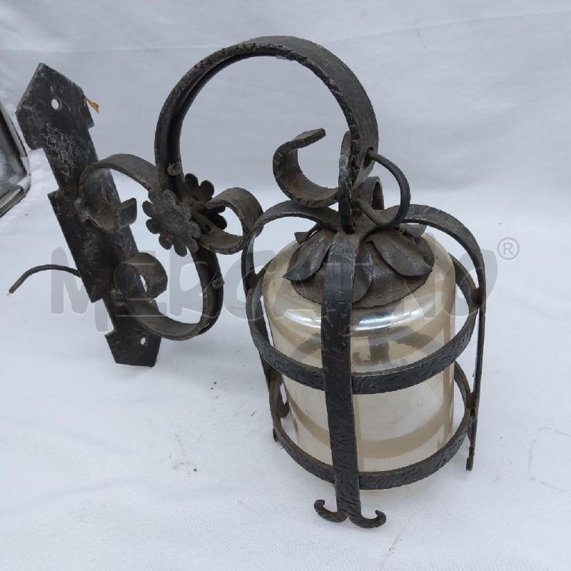 APPLIQUE FERRO BATTUTO AMPOLLA VETRO | Mercatino dell'Usato San maurizio canavese 4