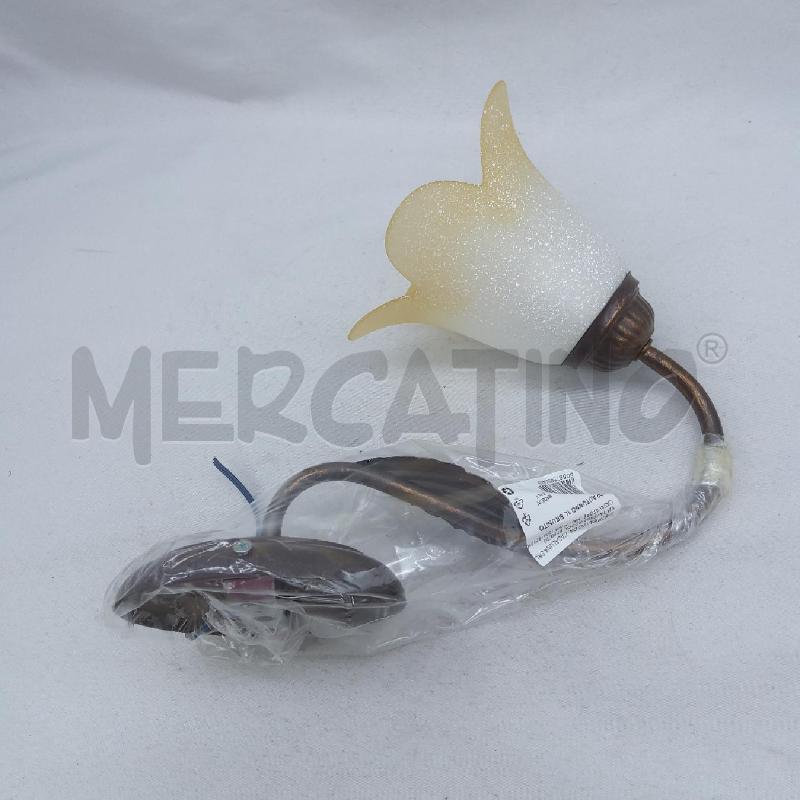 APPLIQUE RAMATA FIORE VETRO GIALLINO | Mercatino dell'Usato San maurizio canavese 2