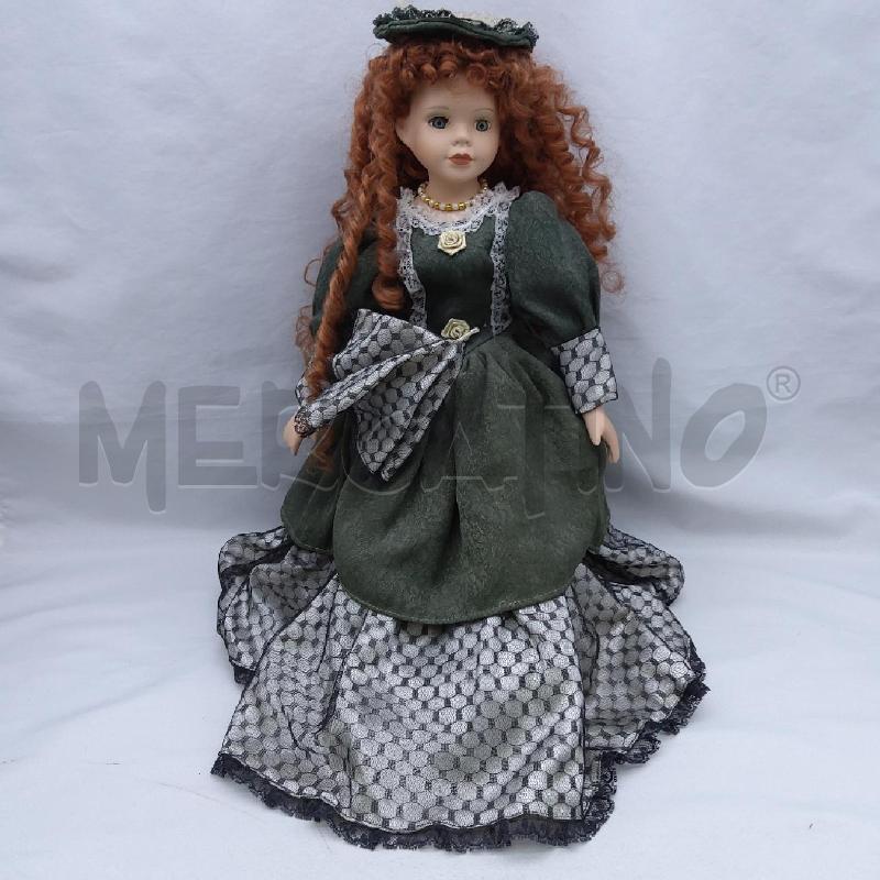 BAMBOLE COLLEZIONE VESTITO VERDONE PIZZO CAPPELLO + OMBRELLINO | Mercatino dell'Usato San maurizio canavese 1