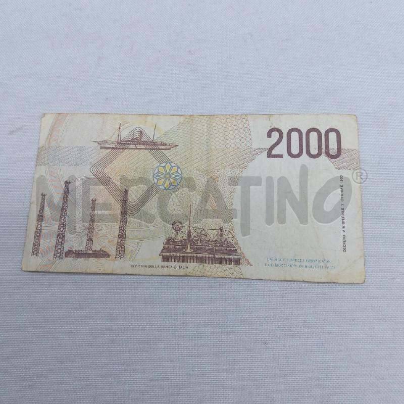 BANCONOTA VECCHIA LIRE 2000 | Mercatino dell'Usato San maurizio canavese 2